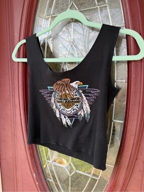 Harley-Davidson Black Eagle Graphic Crop Tank